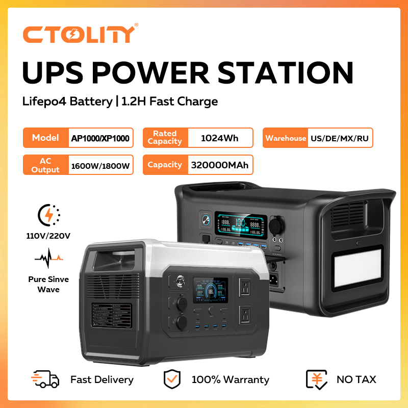 Outdoor Power Hub - Estação de Energia Portátil CTOLITY 1800W
