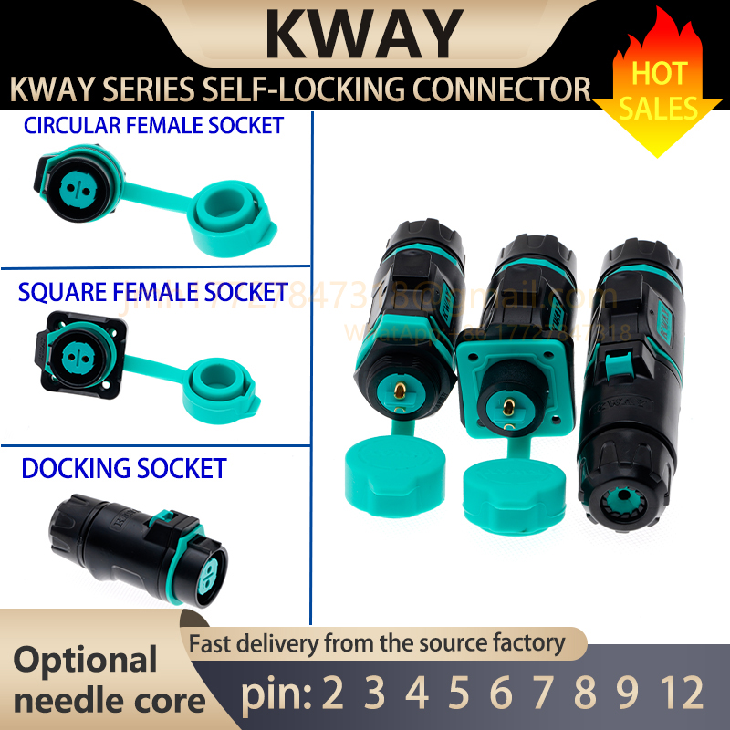Outdoor Power Lead - 1 conjunto de conectores à prova