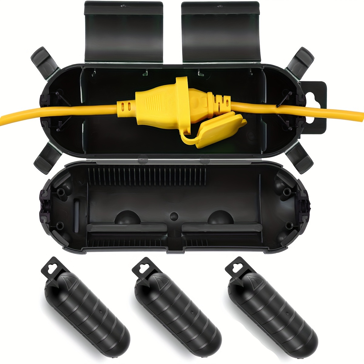 Outdoor Power Hub - Cabo de extensão plug conexão capa