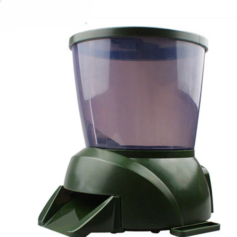 Outdoor Power With Timer - Alimentador automático de peixes, grande capacidade,