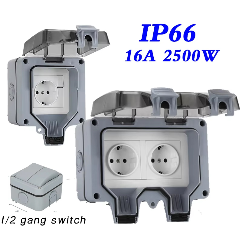 Outdoor Power Solutions - Tomadas à prova d'água para parede