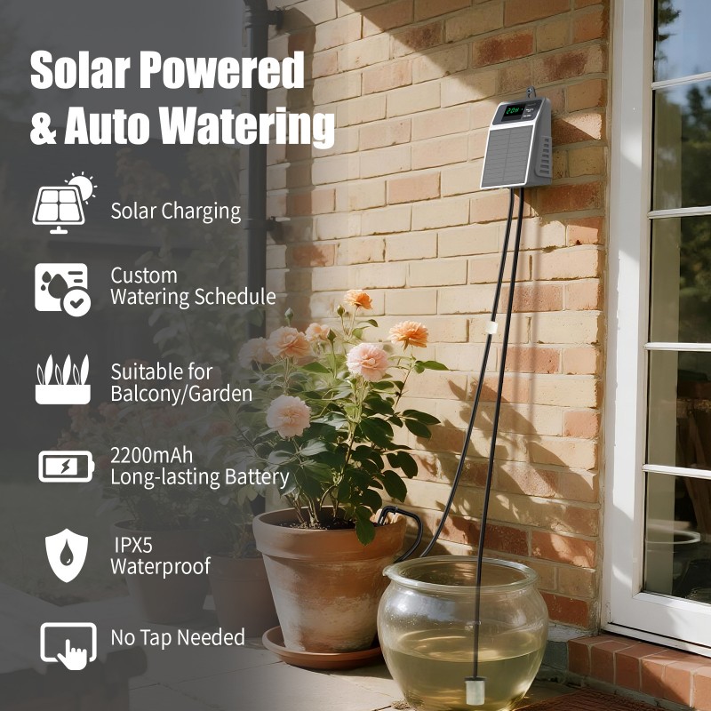 Outdoor Power With Timer - Kit de irrigação por gotejamento automático
