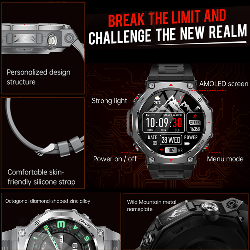 Novo Smartwatch Esportivo Masc - Outdoor Power Lead avaliação e preço