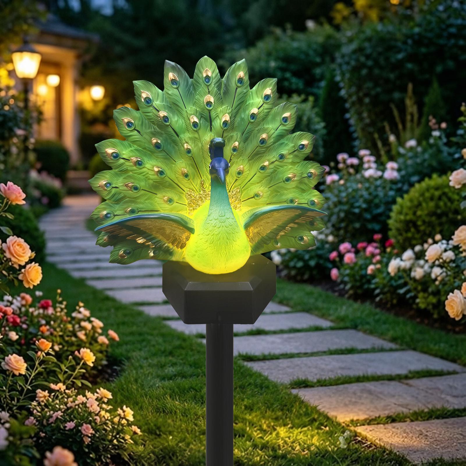 Decoração de pássaros movida a - Outdoor Yard Power Stake avaliação e preço