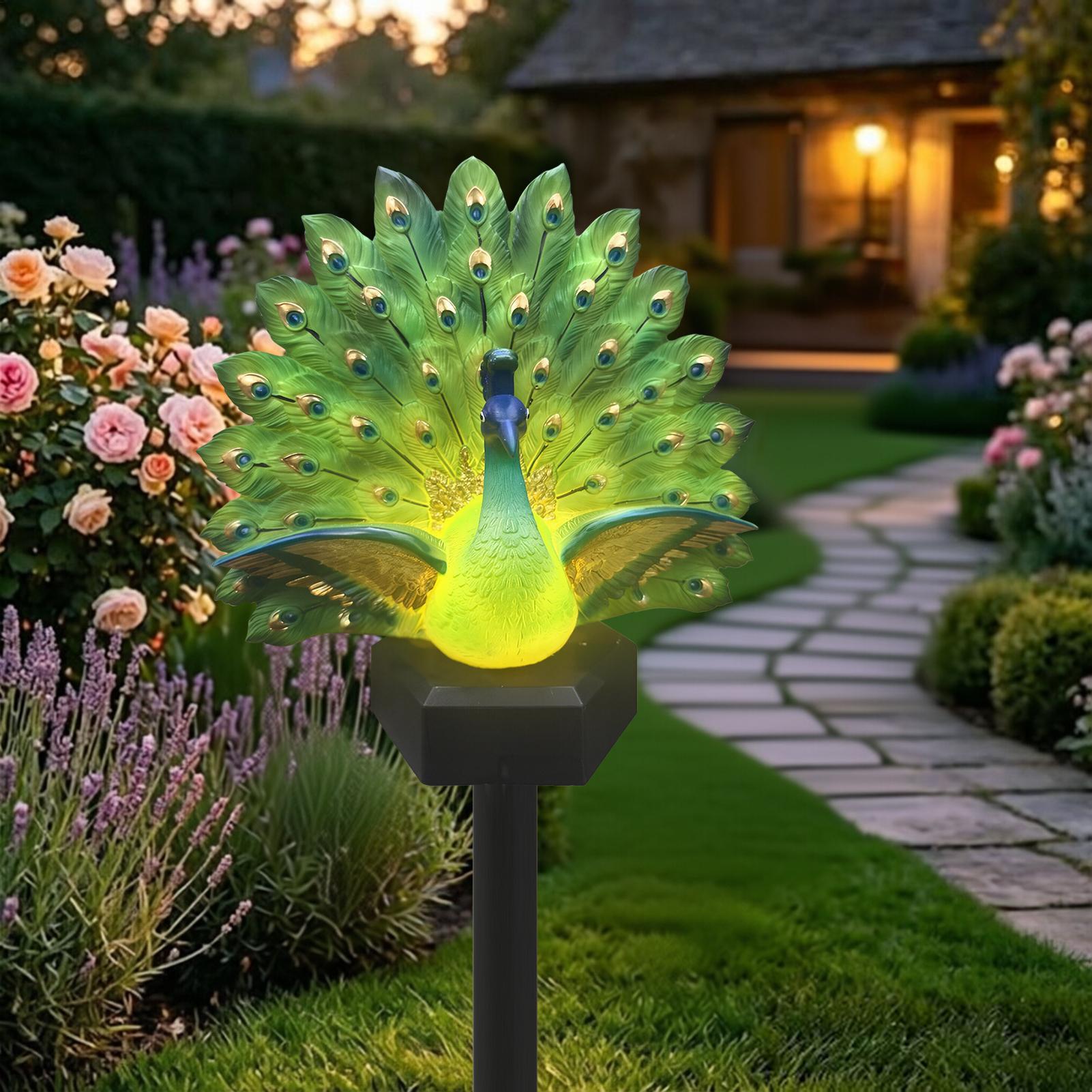 Decoração de pássaros movida a - Outdoor Yard Power Stake avaliação e preço