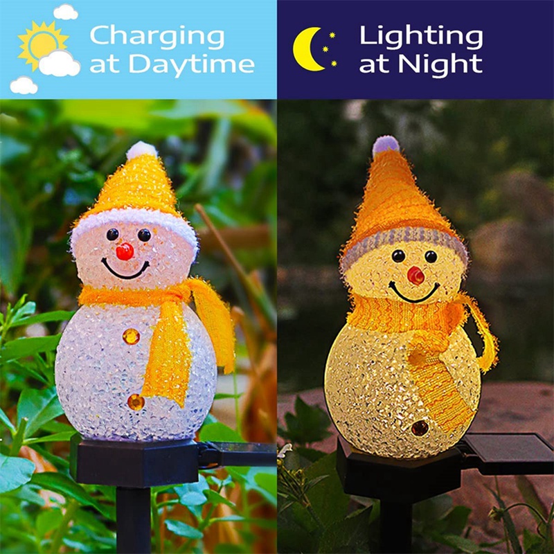 Led boneco de neve solar jardi - Outdoor Yard Power Stake avaliação e preço