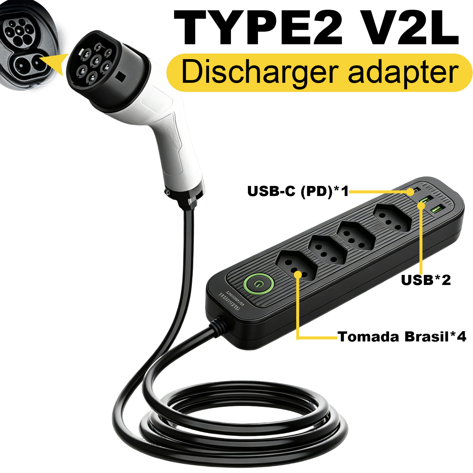 Adaptador de Descarga Tipo 2 V - Outdoor Power Hub avaliação e preço