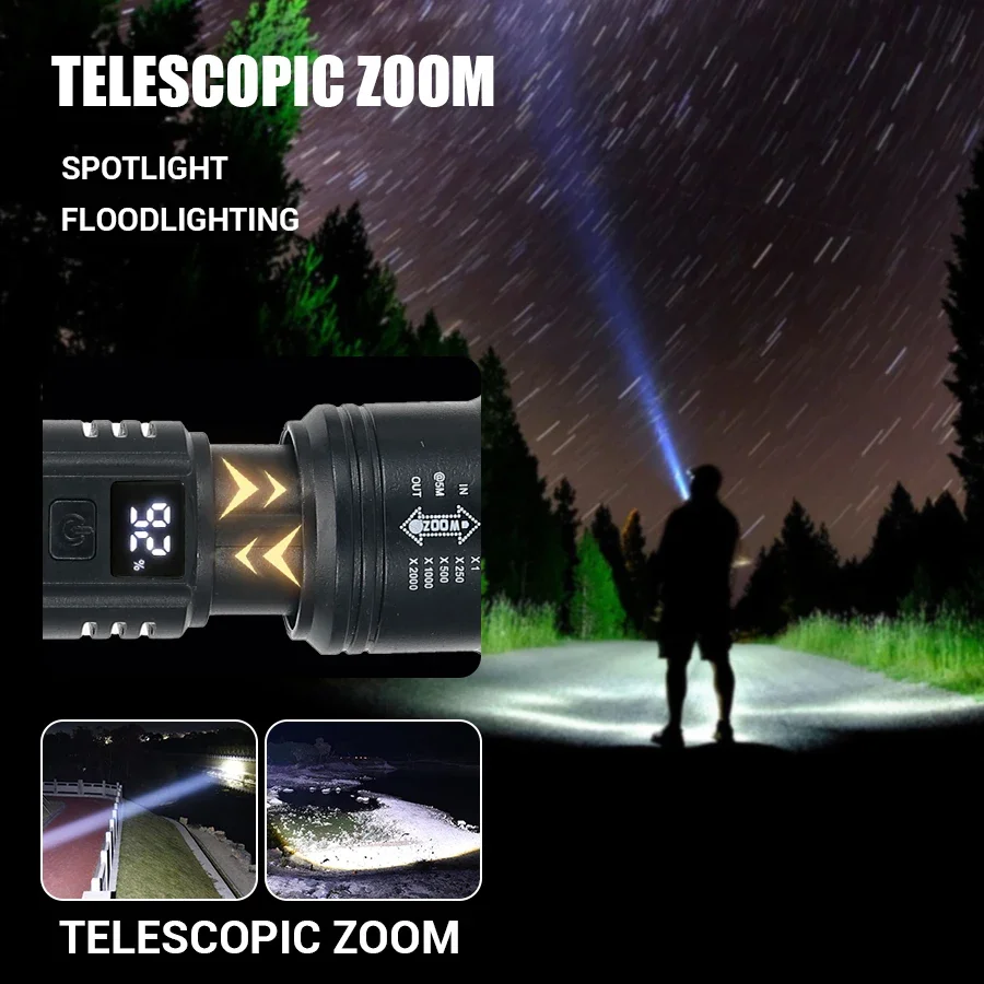 Lanterna LED poderosa com disp - Outdoor Usb Power Bank avaliação e preço