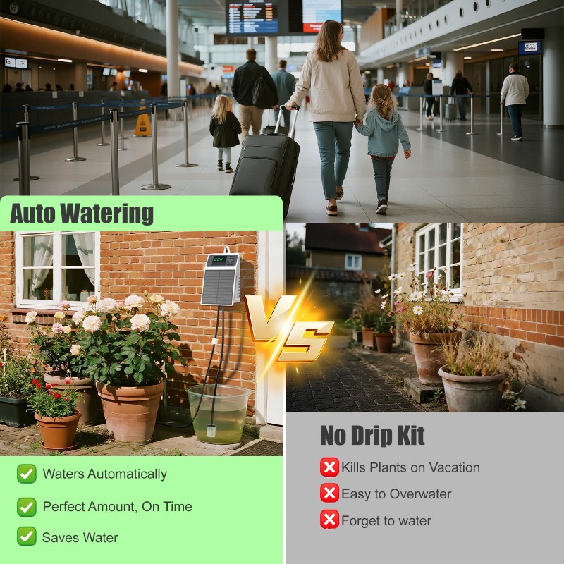 Kit de irrigação por gotejamen - Outdoor Power With Timer avaliação e preço