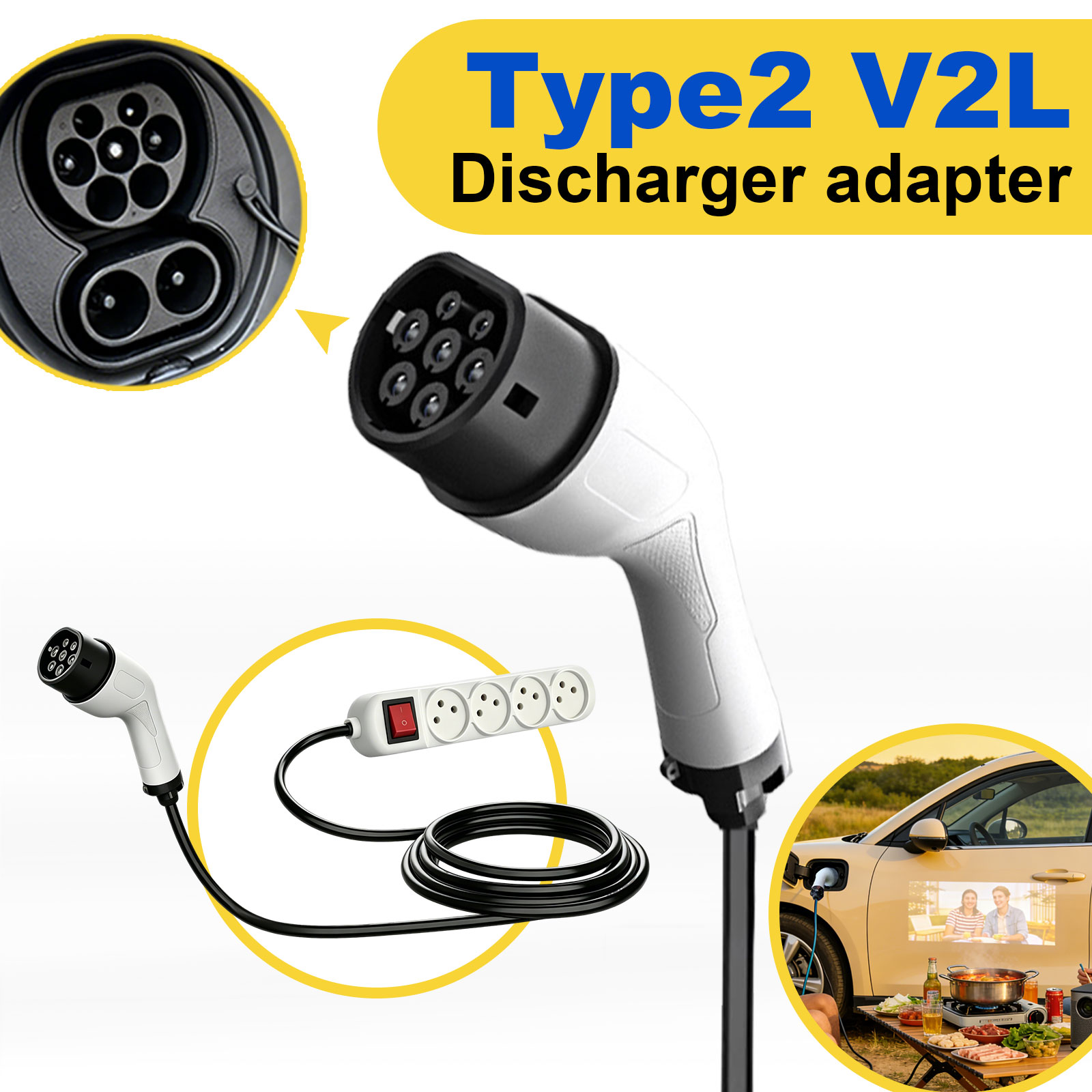 Adaptador de Descarga Tipo 2 V - Outdoor Power Hub avaliação e preço