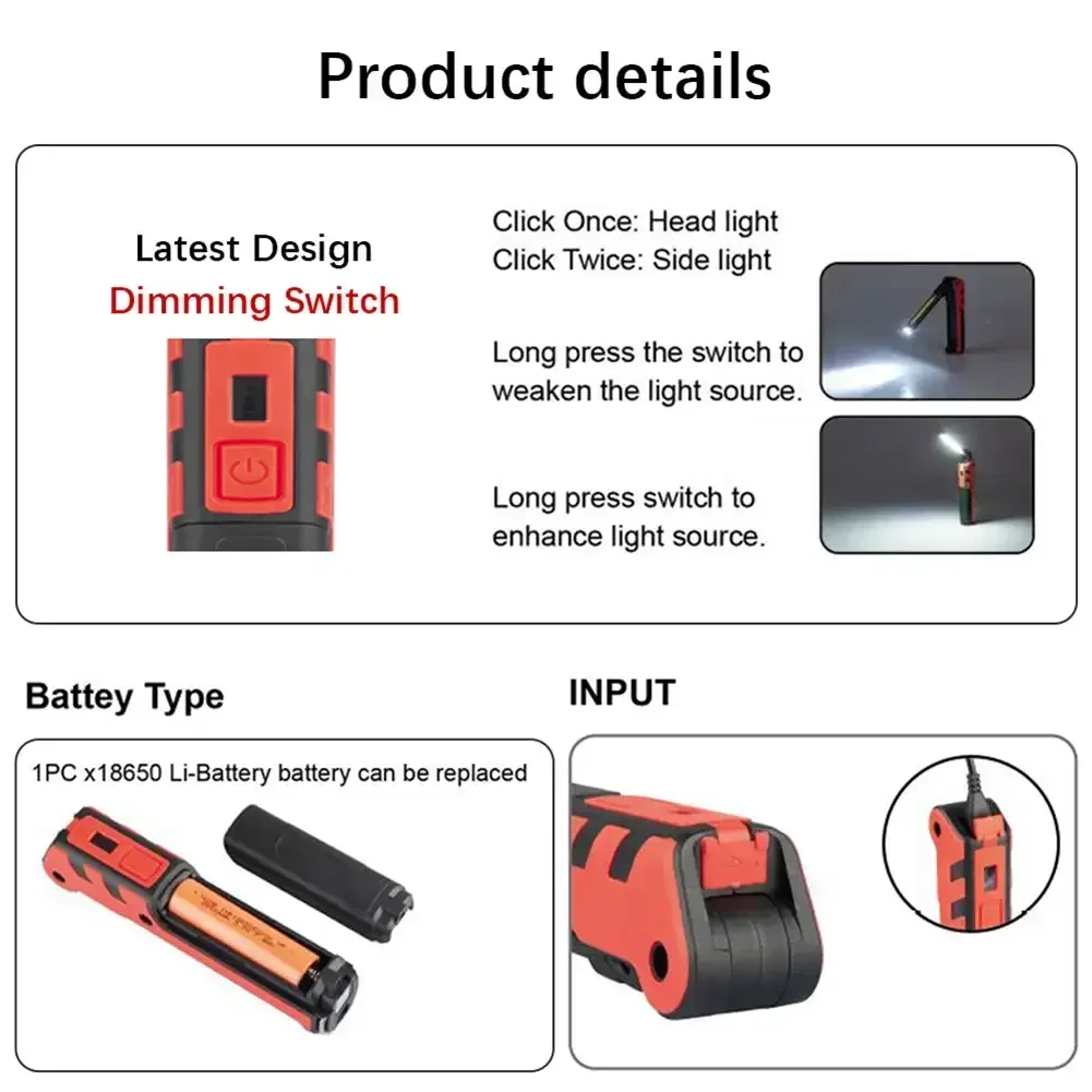 Lanterna de Trabalho LED COB R - Outdoor Usb Power Bank avaliação e preço