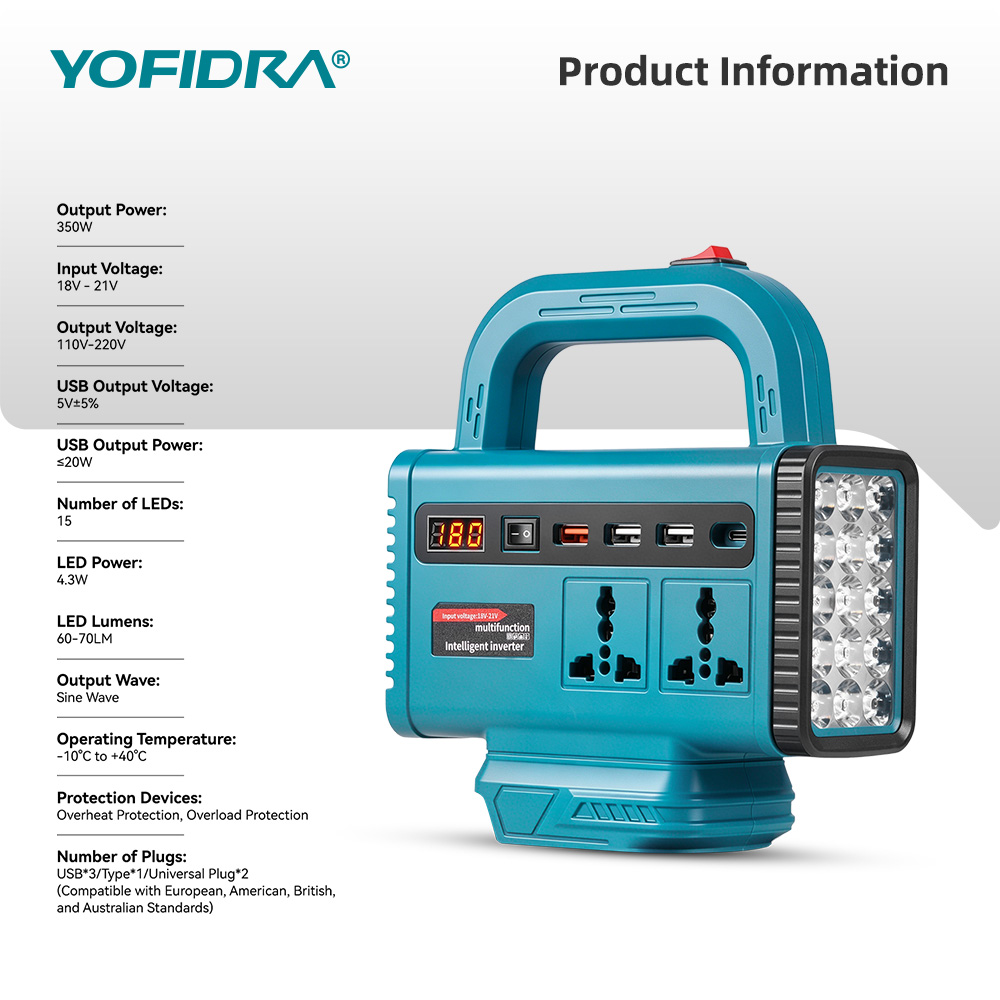 Inversor de energia portátil Y - Outdoor Power Hub avaliação e preço