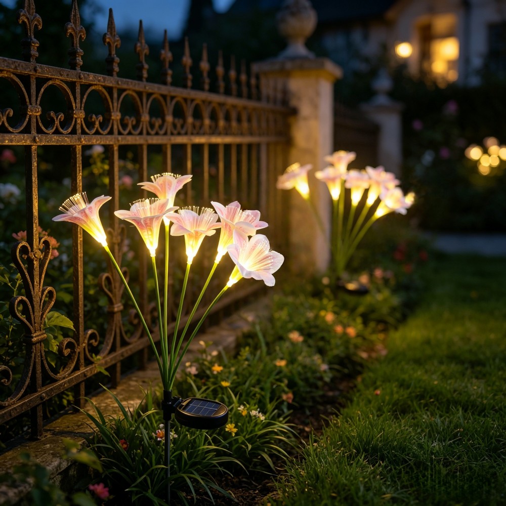 Luzes de Estaca em Forma de Fl - Outdoor Yard Power Stake avaliação e preço