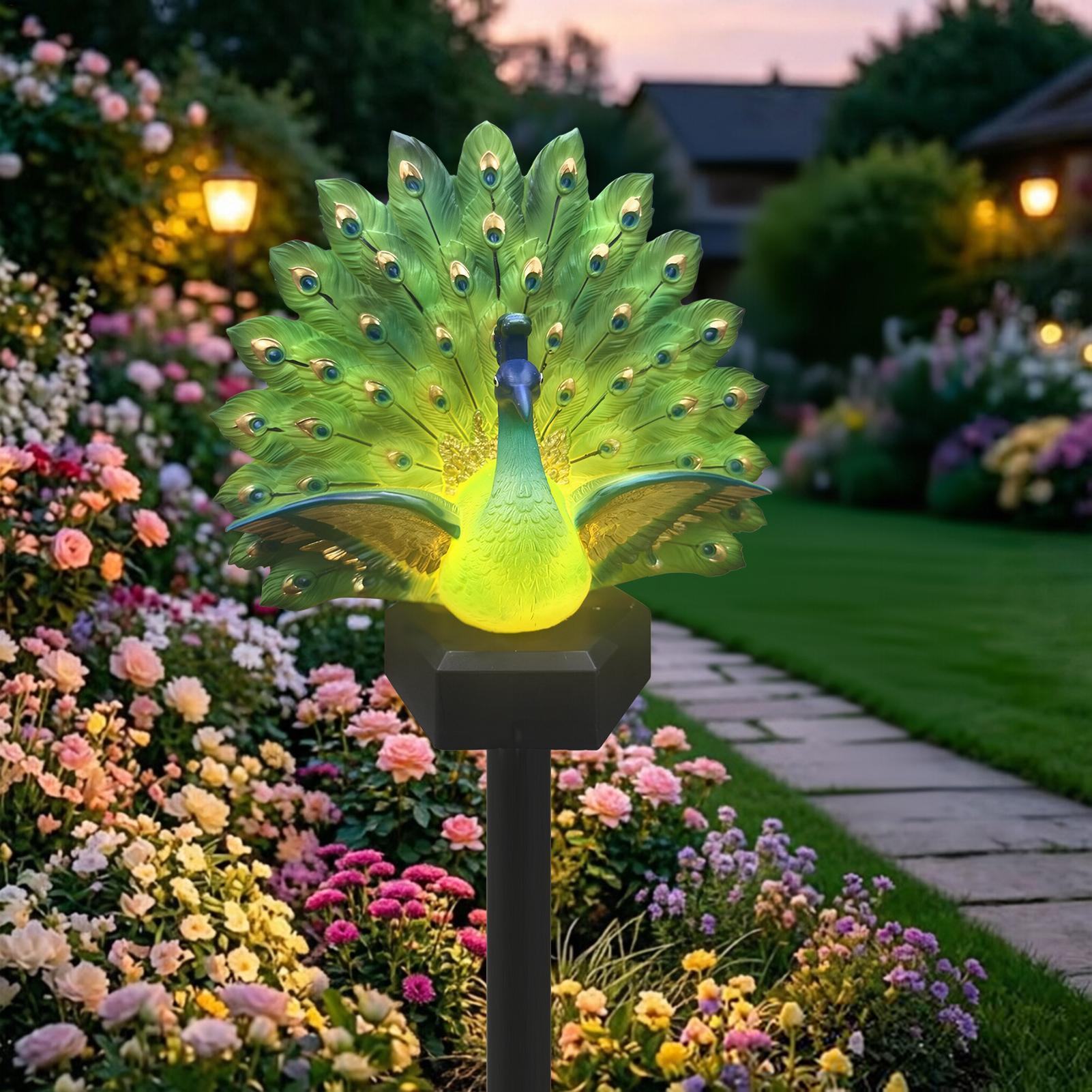 Decoração de jardim com energi - Outdoor Yard Power Stake avaliação e preço