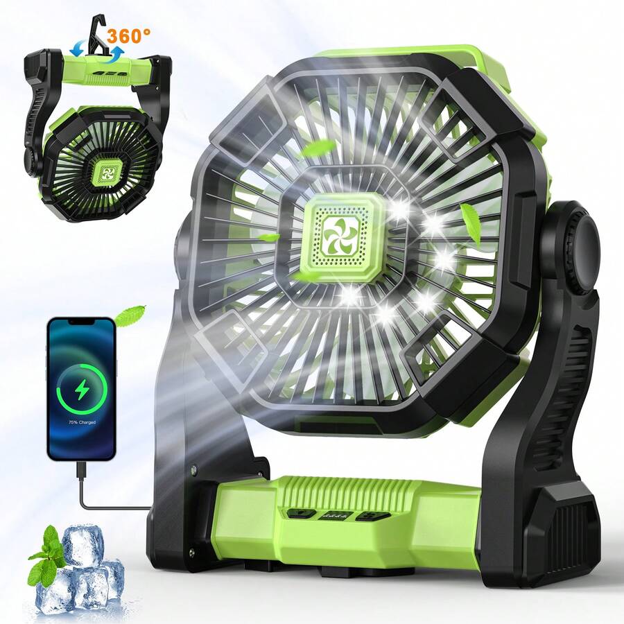 Ventilador portátil alimentado - Outdoor Power With Timer avaliação e preço